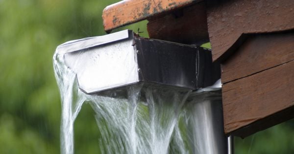 overflowing gutters