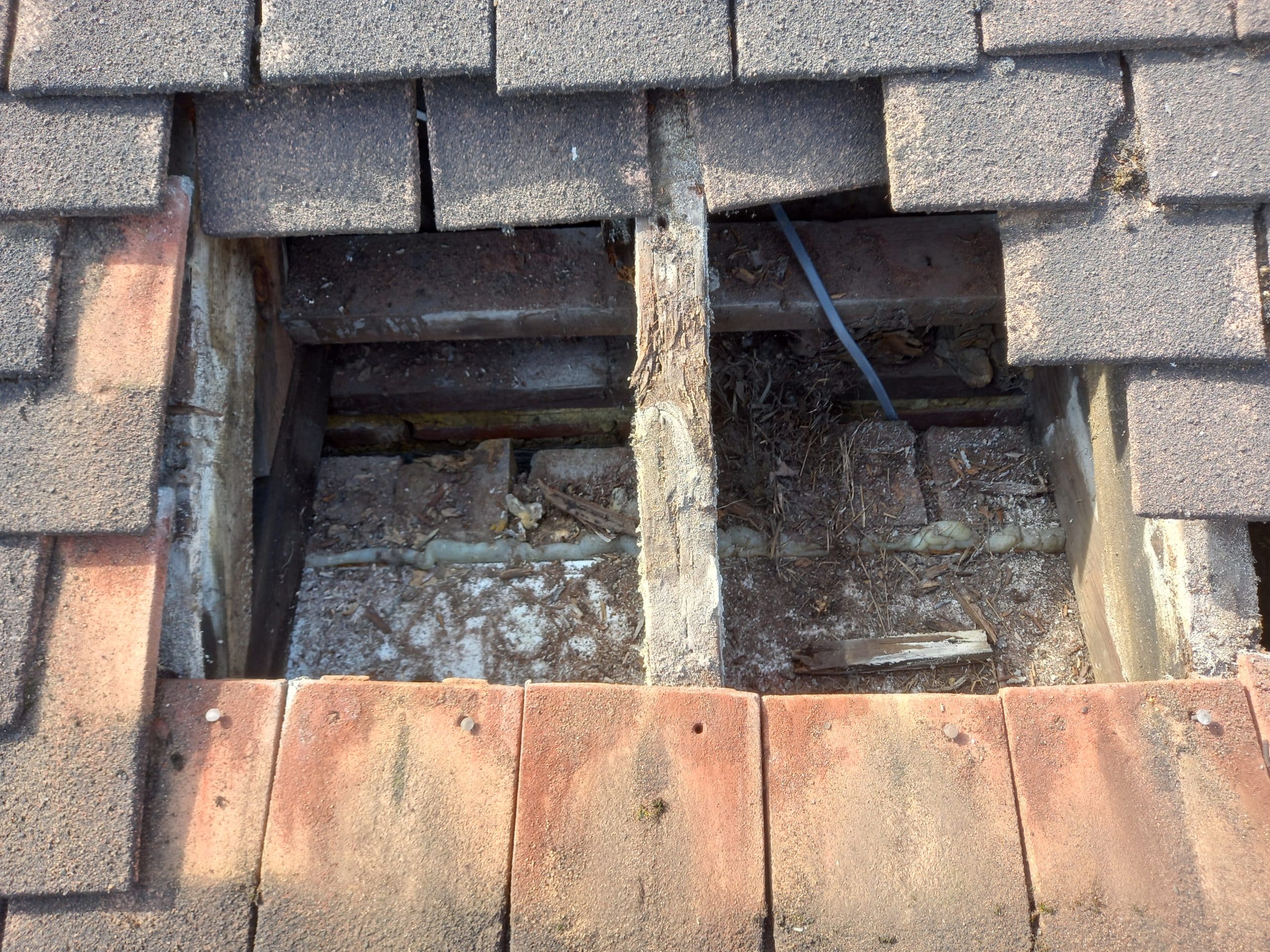 Image of damaged roof