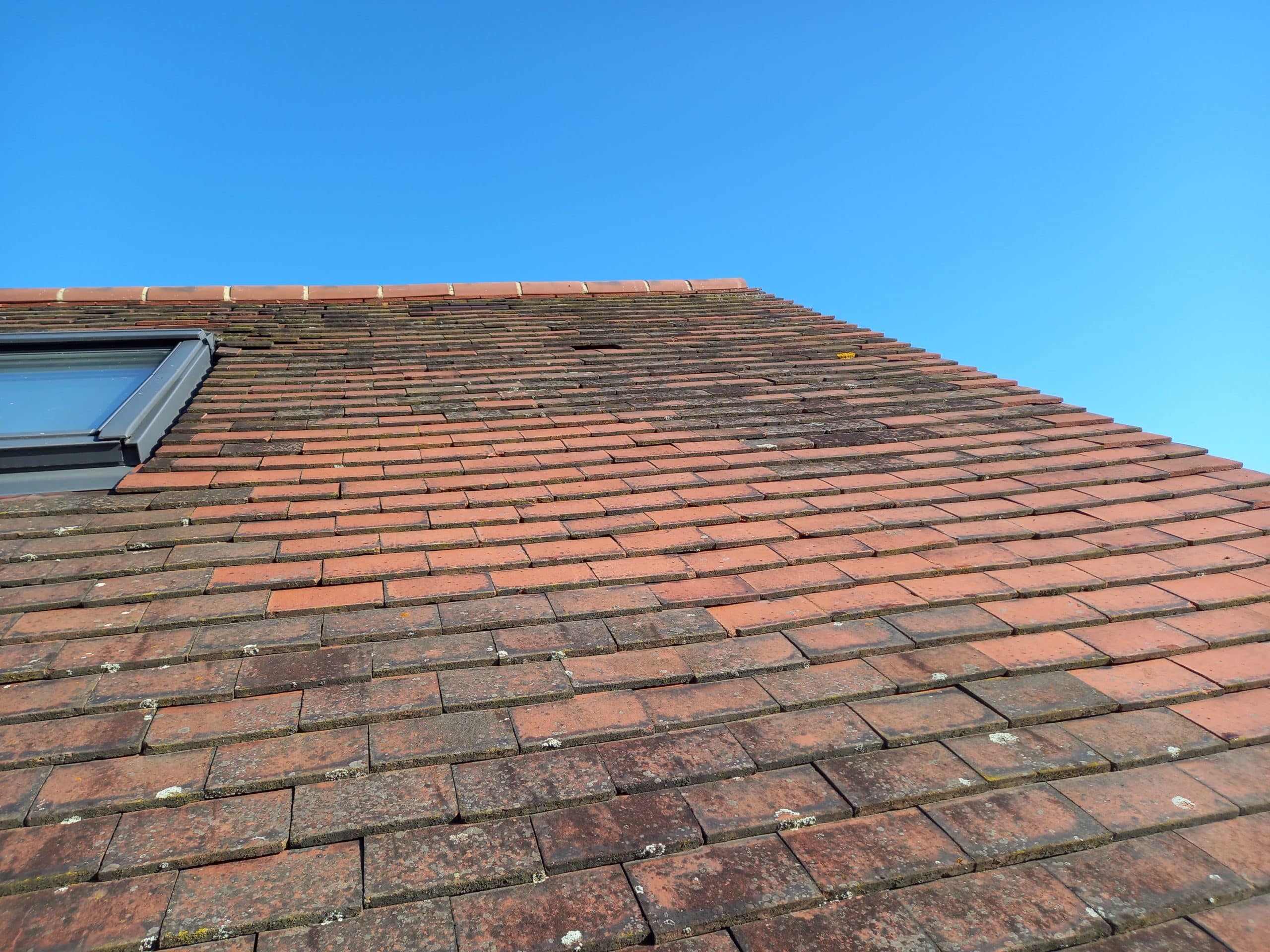 partial clean roof