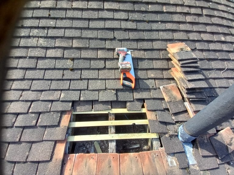 Roof Repair started