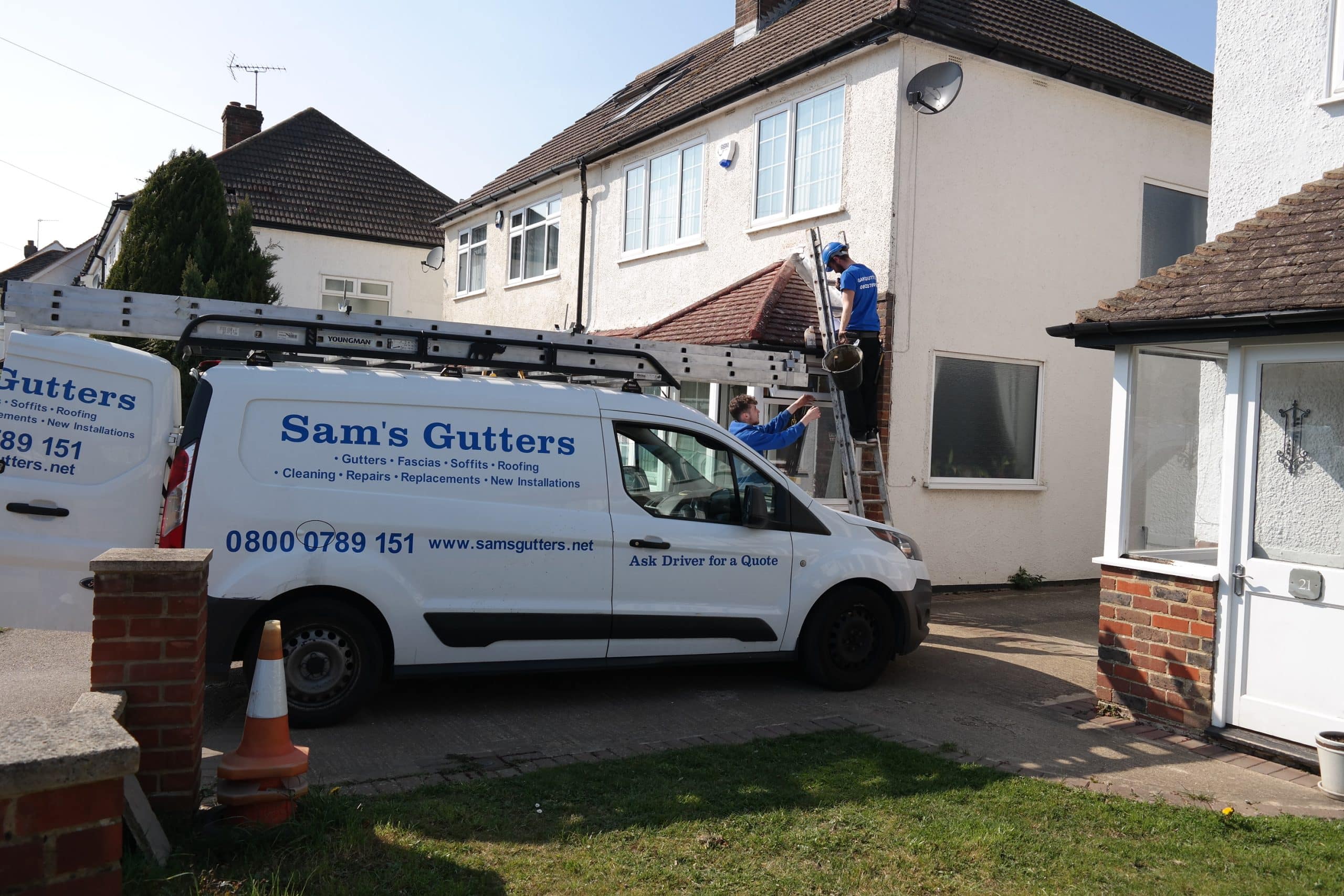 Sam's team doing repairs