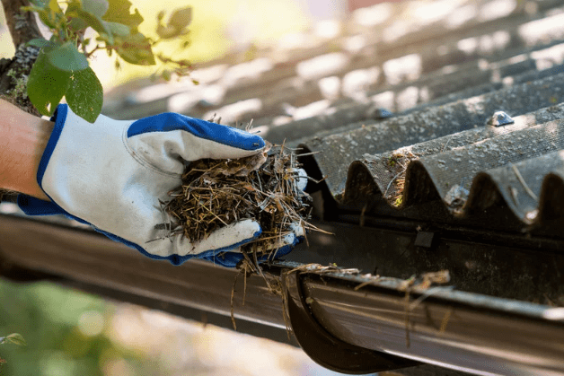gutter cleaning by Sams Gutters and Roofs