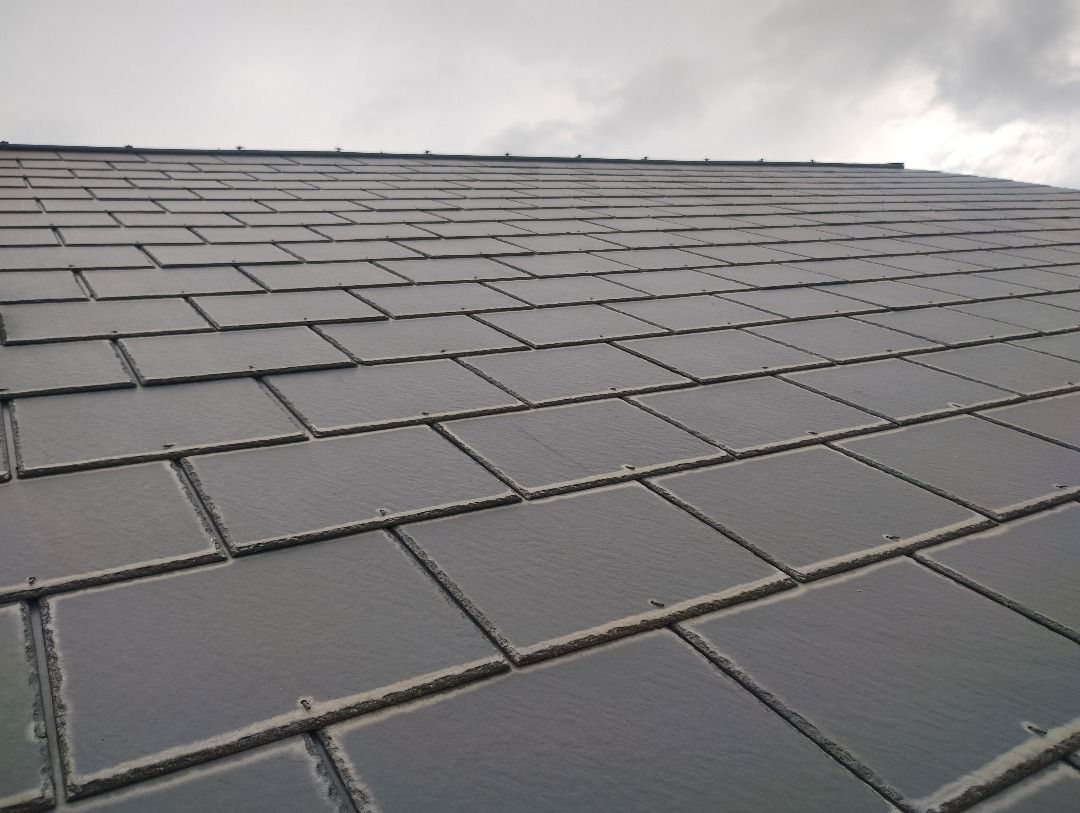 A slate roof.