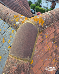Roof tile after repair by Sam's Gutters.